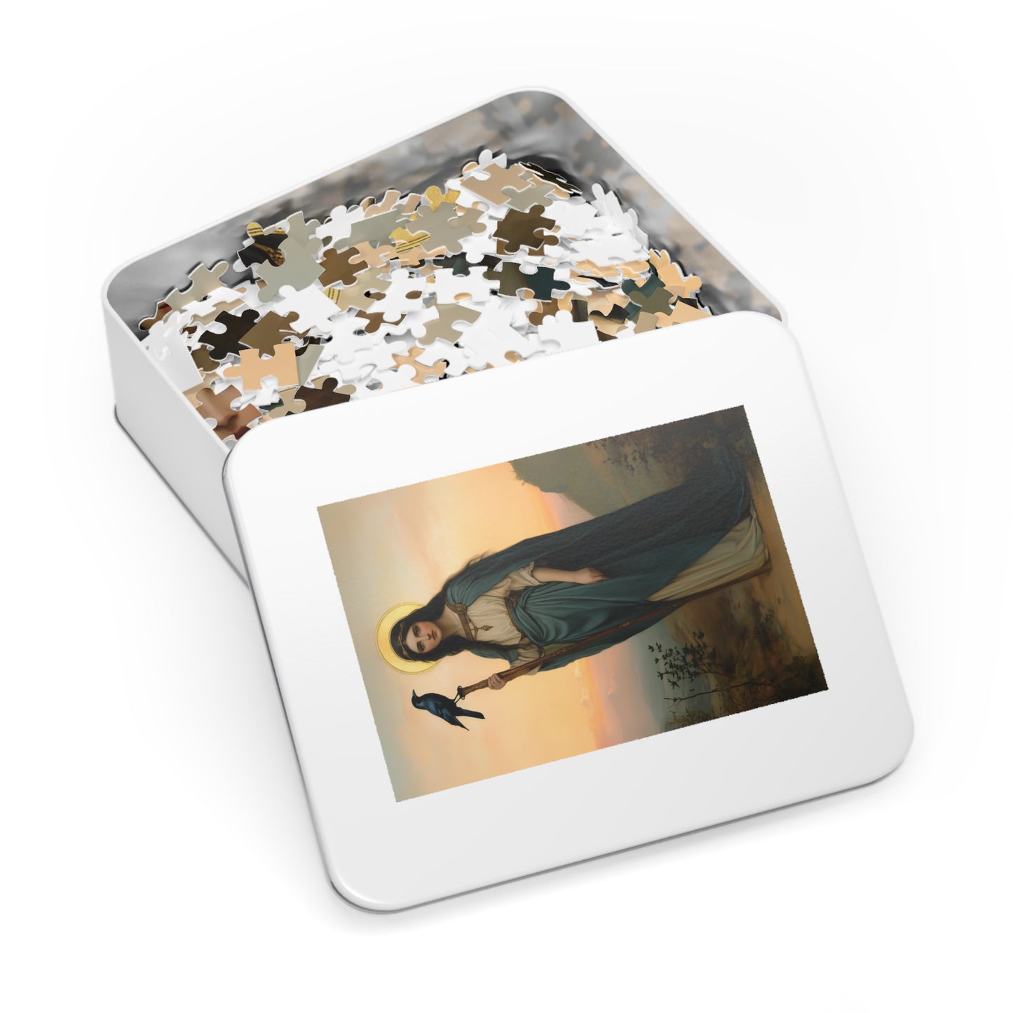 Saint Oda - Puzzle and Keepsake Tin - Religious (30, 110, 252, 500,1000) - Religious Puzzle - Gifts for Catholic Families