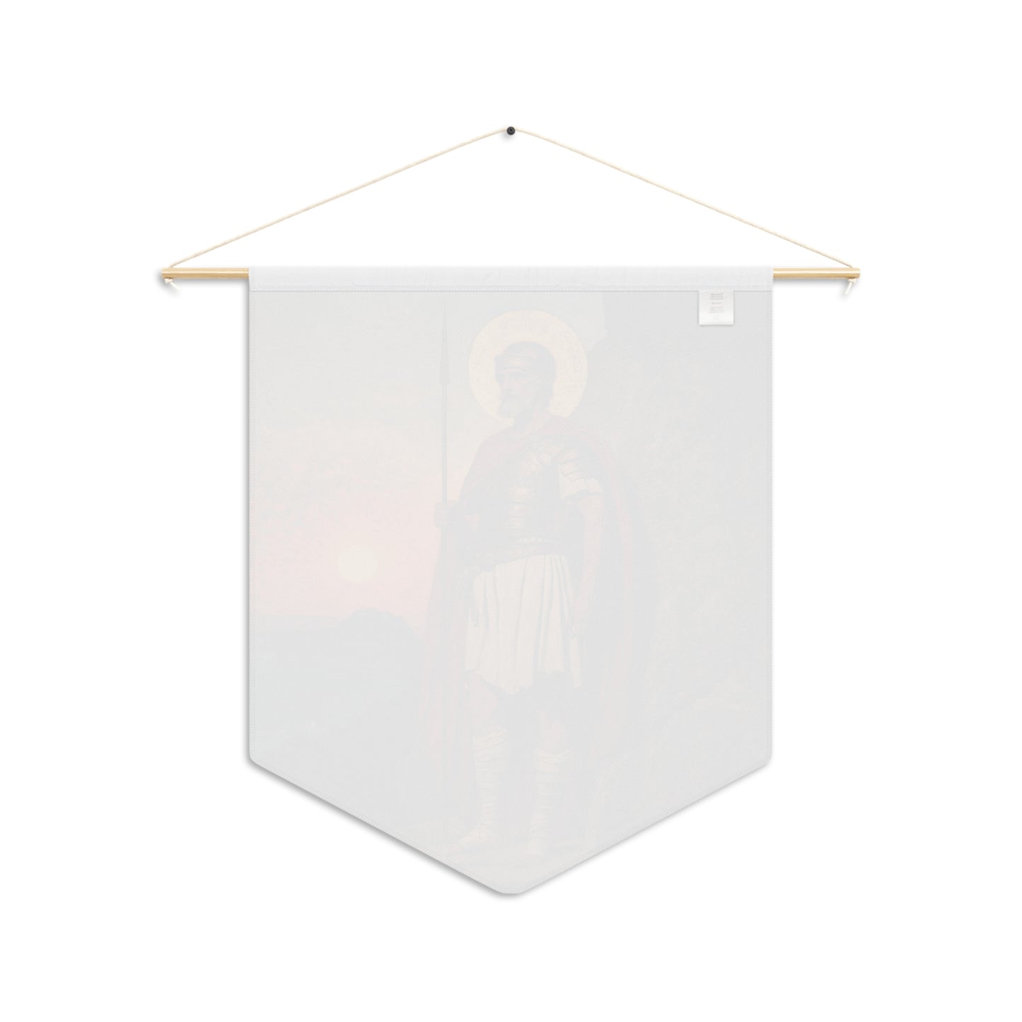 Saint Andrew the Tribune Pennant / Banner / Wall Hanging - Prayer room art - 18" x 21" - Catholic prayer Religious - Large Print