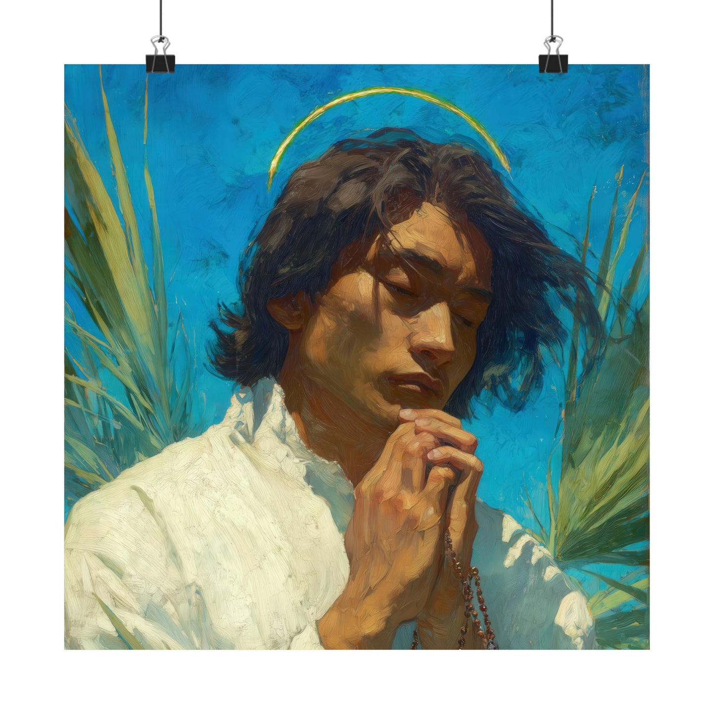 Saint Lorenzo Ruiz -  Catholic Art - Multiple Sizes - Premium Posters - Catholic Art - Christian Home - Catholic Saint Art