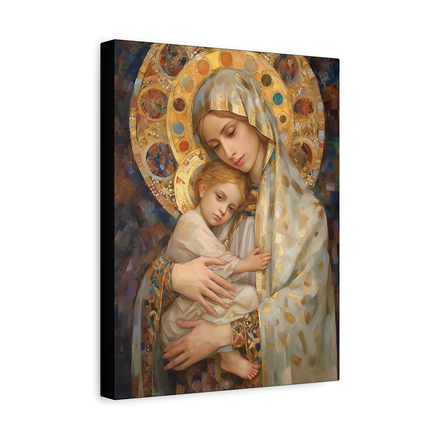 Madonna and Child - Gallery Wrapped Canvas - Sanctified Souls Print - Religious Art for your Home - The Virgin Mary and The Christ Child