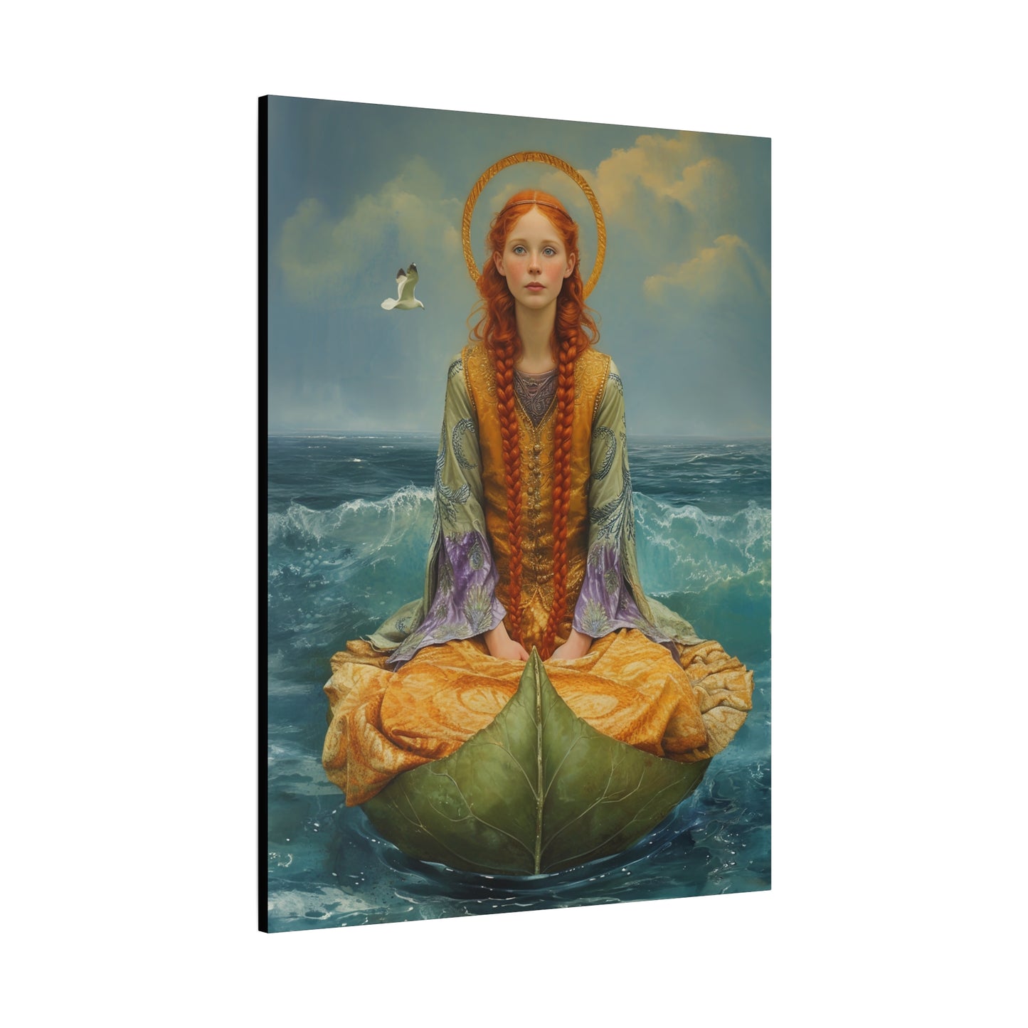 Saint Ia of Cornwall - Museum Wrapped Canvas - Sanctified Souls Print - Religious Art for your Home