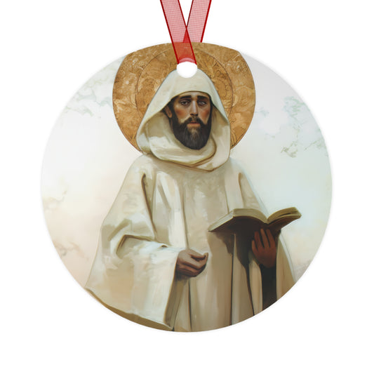 Saint William of Vercelli Metal Ornament - Religious Holiday Christmas Ornament and Keepsake - Catholic Religious Keepsake