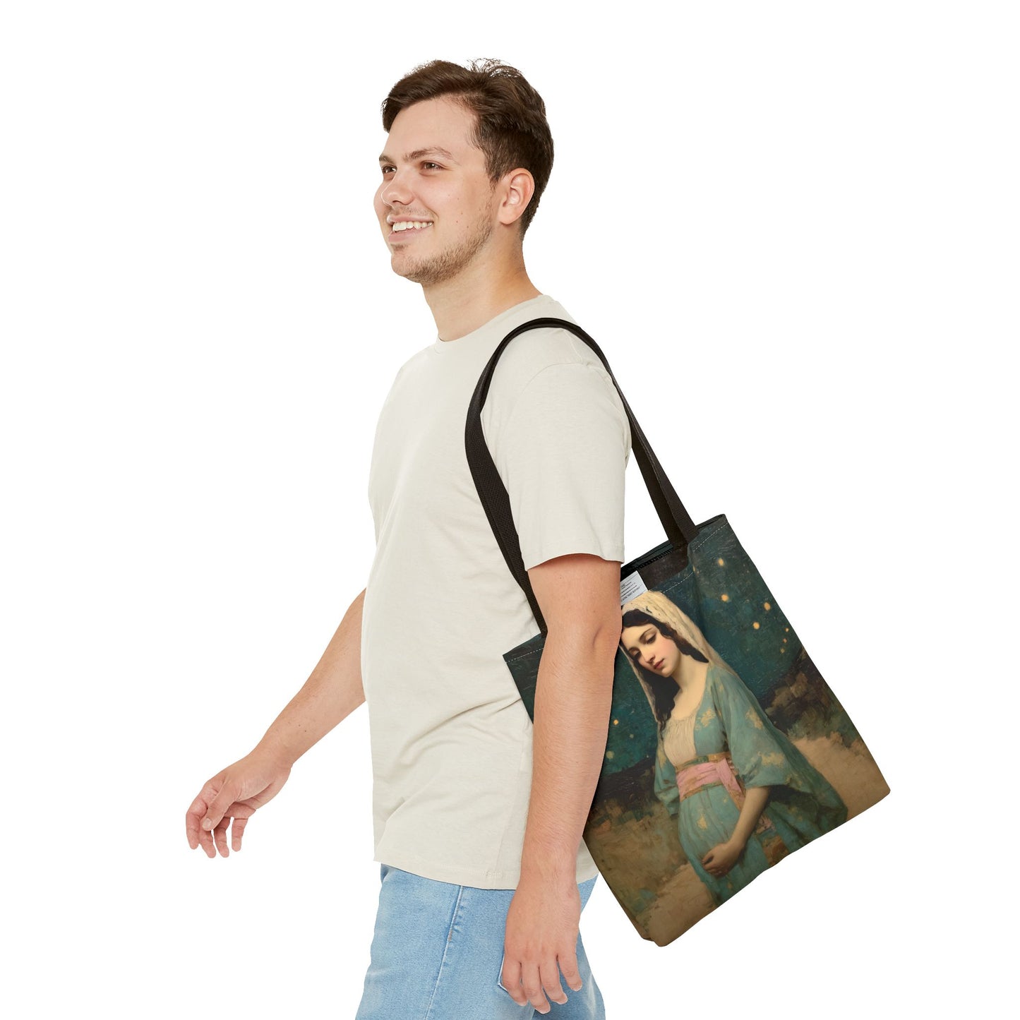 Our Lady of 'O' - Our Lady of Expectation - Mother Mary - Marian Art - Tote Bag - Large Medium Small Faith Art Bag - Tote Purse