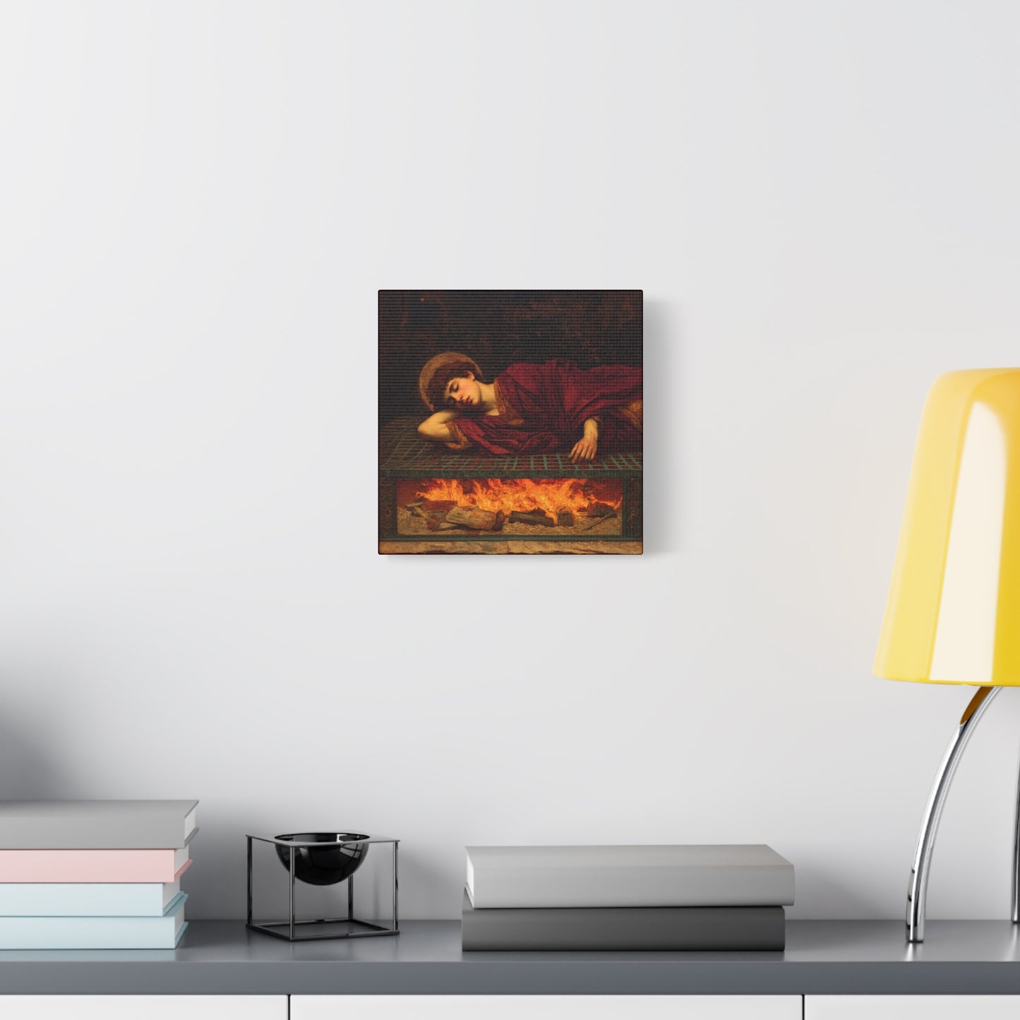 Saint Lawrence -  Museum Wrapped Canvas - Sanctified Souls Print - Religious Art for your Home - Catholic Patron Saint Art
