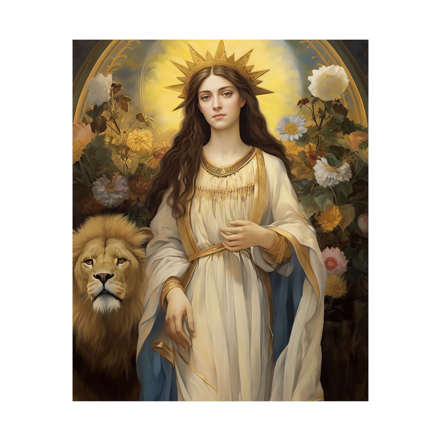 Saint Thecla - Sanctified Souls Print - Multiple Sizes - Premium Matte Vertical Posters