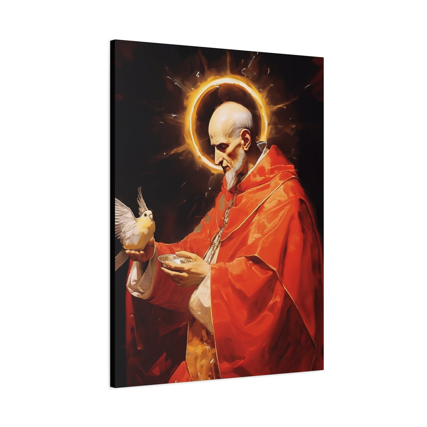 Pope Saint Gregory the Great  - Museum Wrapped Canvas - Sanctified Souls Print - Religious Art for your Home