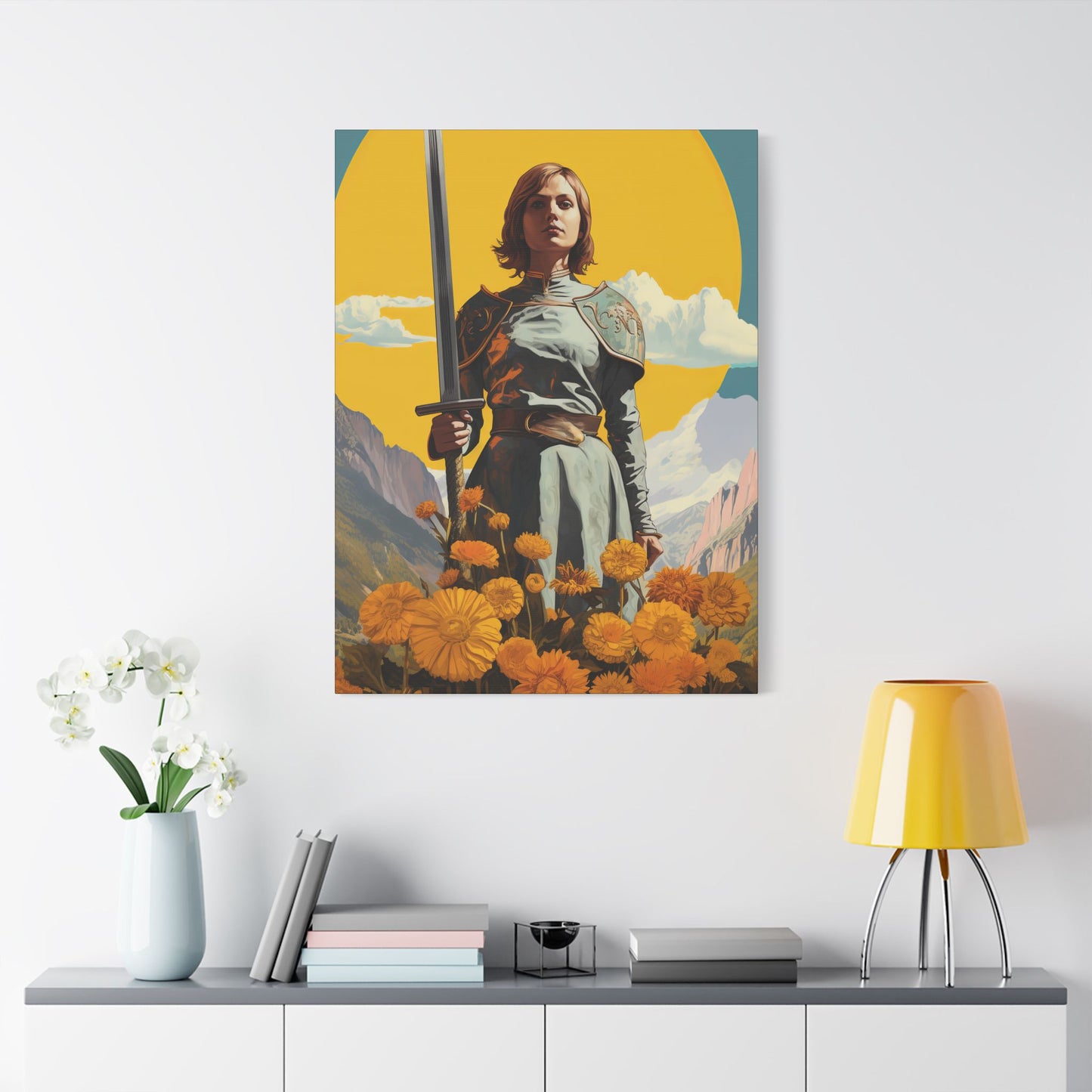 Saint Joan of Arc - Museum Wrapped Canvas - Sanctified Souls Print - Religious Art for your Home
