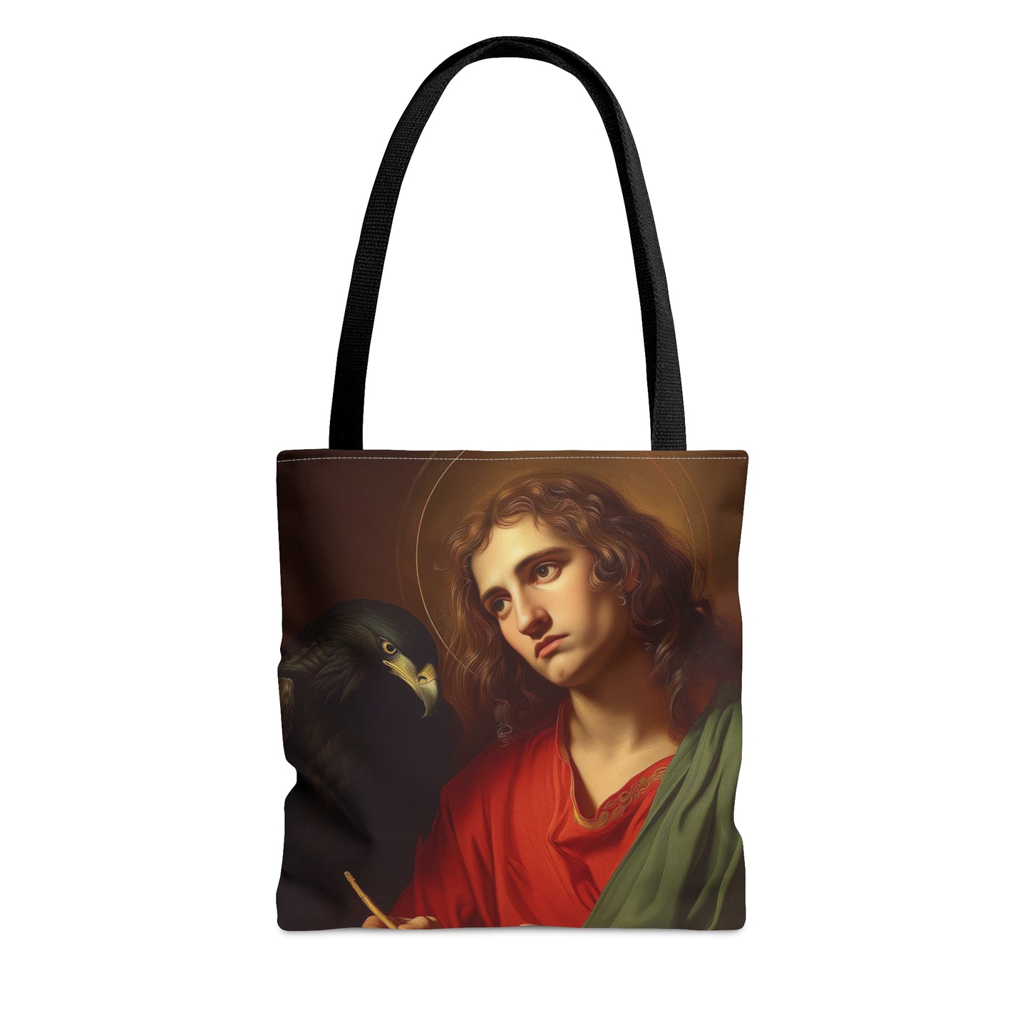 Saint John the Apostle Tote Bag - Large Medium Small Faith Art Bag - Re usable Tote Purse - Double Sided - Catholic Art Bag