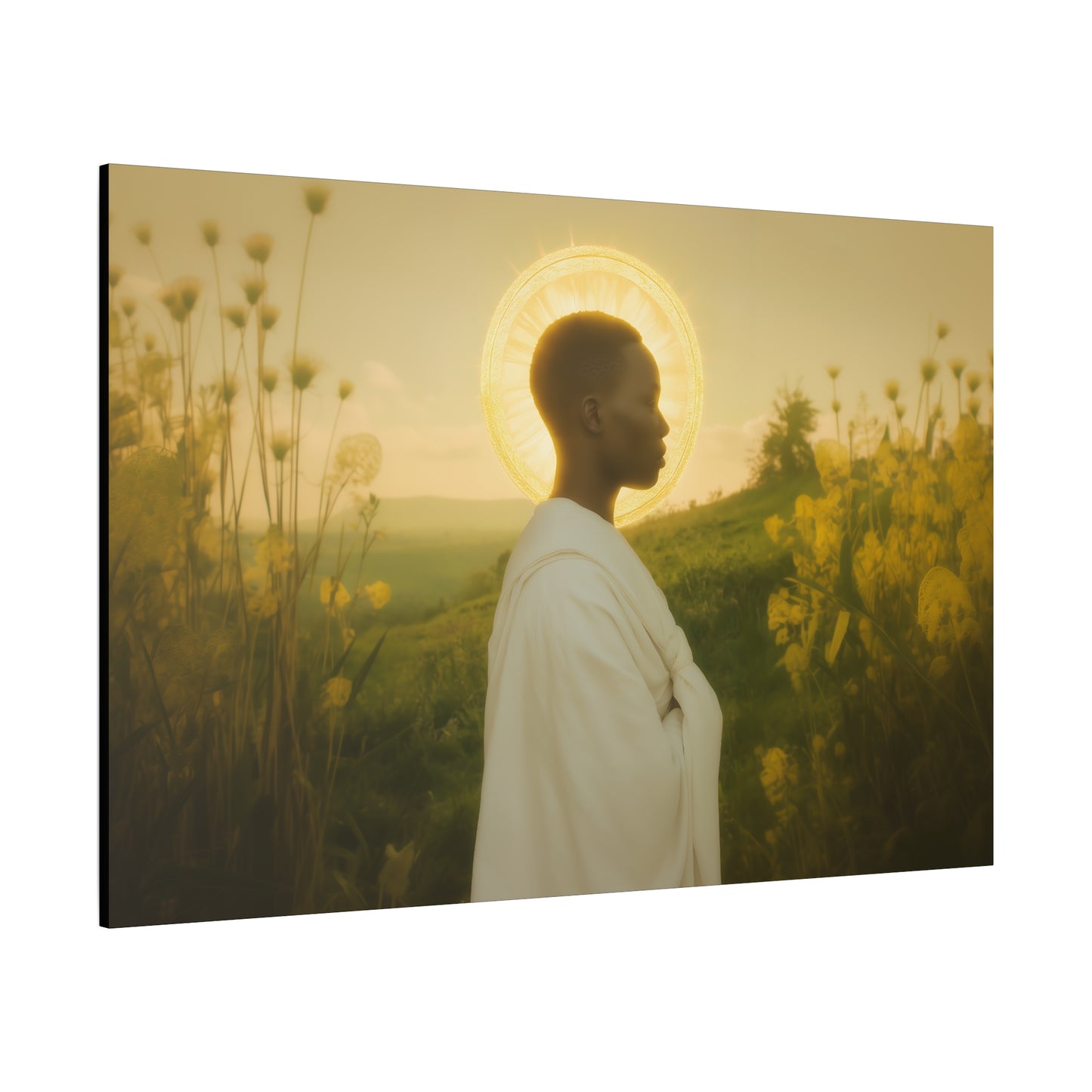 Saint Charles Lwanga -  Museum Wrapped Canvas - Sanctified Souls Print - Religious Art for your Home - Catholic Patron Saint Art