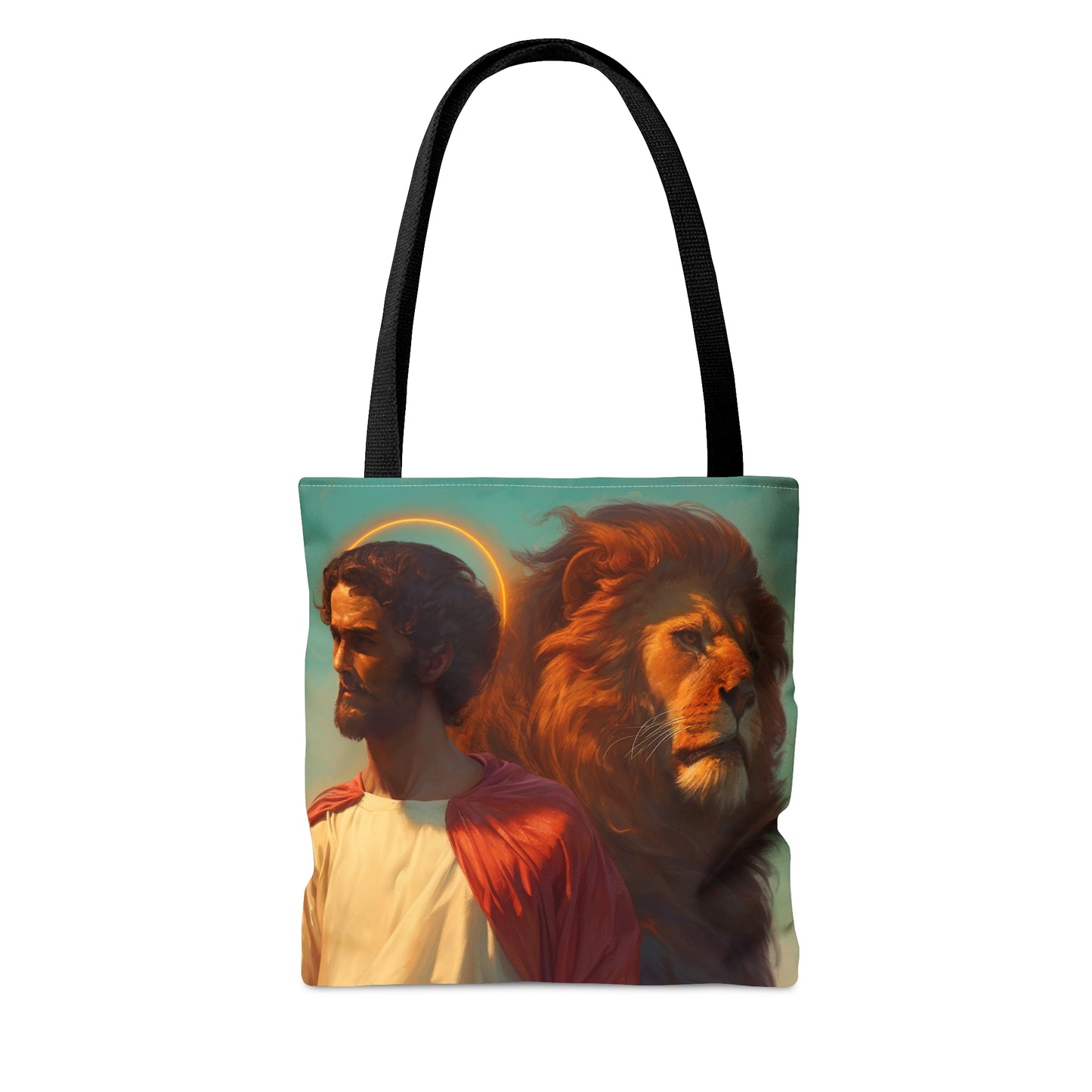 Saint Mark the Evangelist  Tote Bag - Large Medium Small Faith Art Bag - Catholic Faith Purse - Religious Carry All Reusable Tote Bag