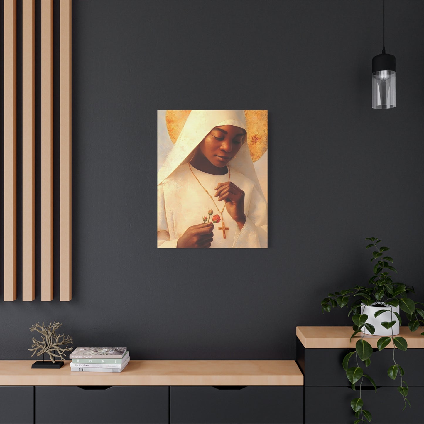 Blessed Marie-Clementine Anuarite Nengapeta - Gallery Wrapped Canvas - Print - Religious Art for your Home - Catholic art print