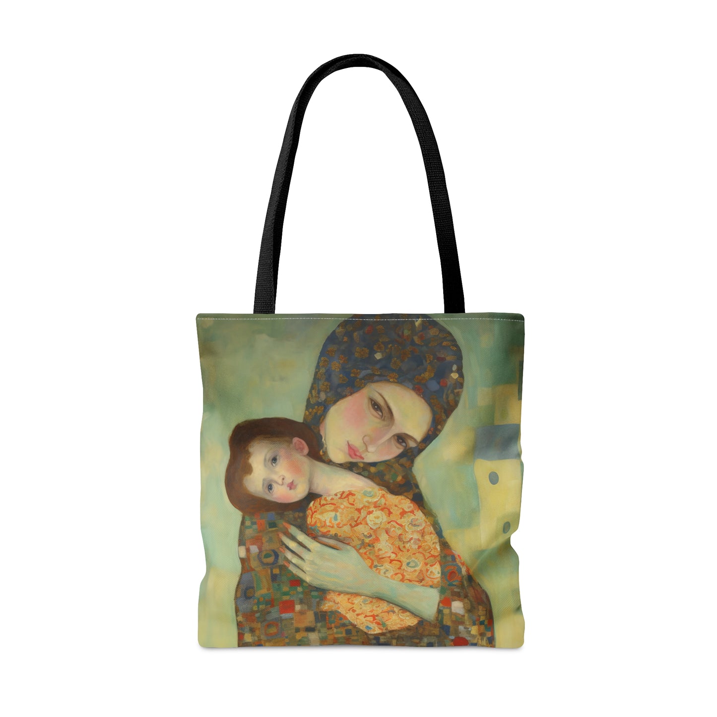 Cherished Blessing - Mary with Her Son Tote Bag - Large Medium Small Faith Art Bag - Re usable Tote Purse - Double Sided - Catholic Art Bag