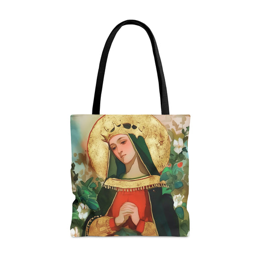 Saint Matilda of Germany Tote Bag - Purse - Three sizes - Large Medium Small Faith Art Bag - Catholic faith carry-all purse - Double Sided