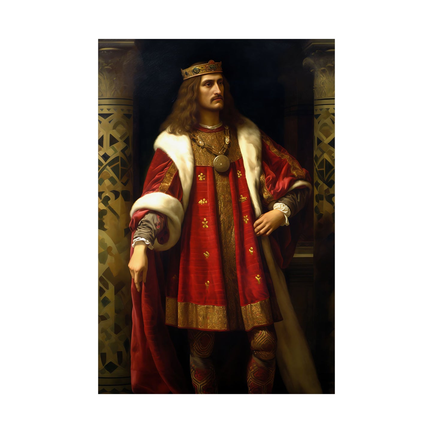 Saint Stephan the Great Print - Sanctified Souls Print - Multiple Sizes - Premium Matte Vertical Posters