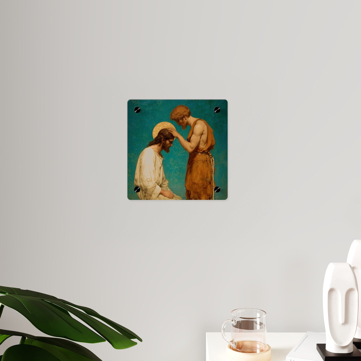 Saint John the Baptist, The Prophet and the Promise - Acrylic Wall Art Panel - Ready to Hang Acrylic Print - Catholic Saint Art