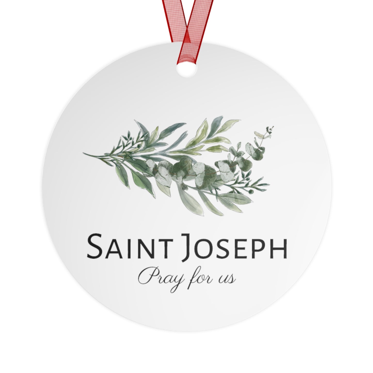 Saint Joseph, Pillar of the Holy Family  - Ornament - Religious Holiday Christmas Ornament and Keepsake - Double sided