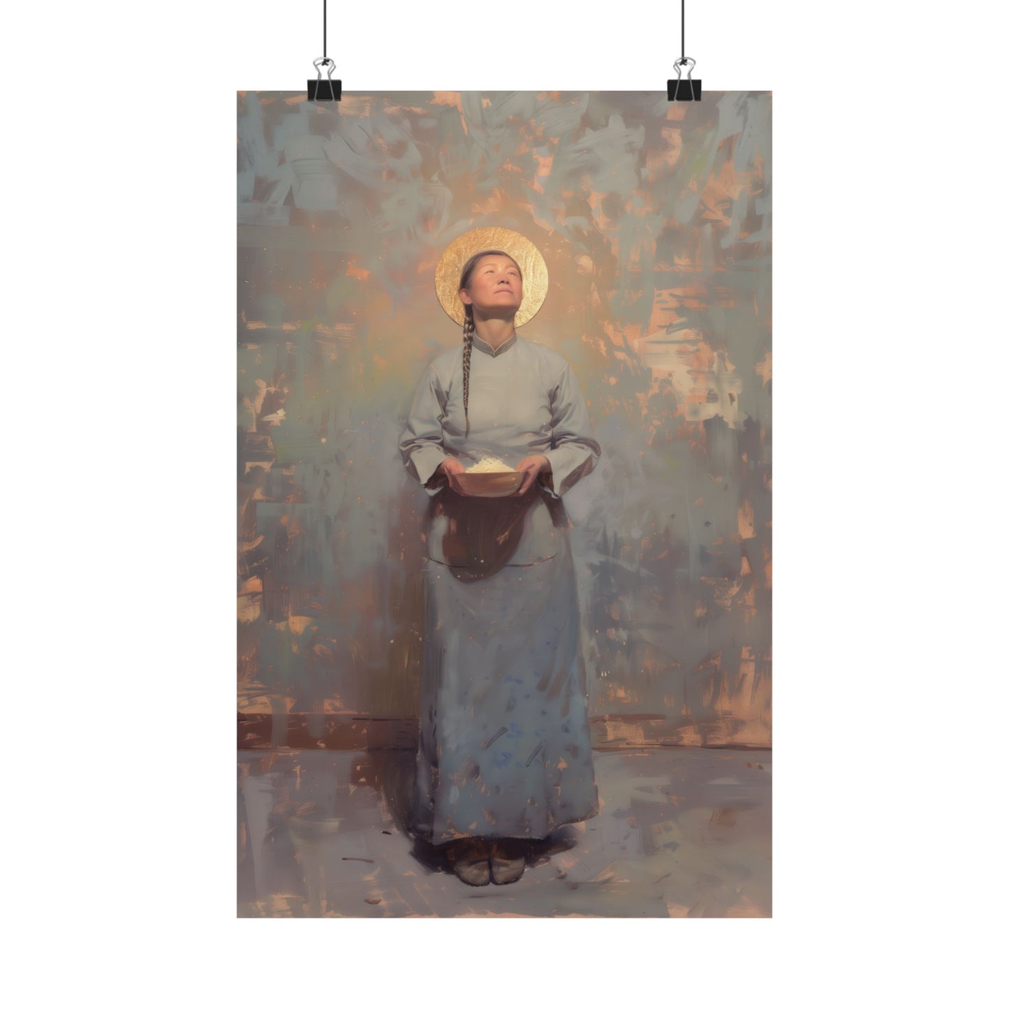 Saint Martha Wang - Chinese Martyr Saint  - Sanctified Souls Print - Multiple Sizes - Premium Matte Vertical Posters