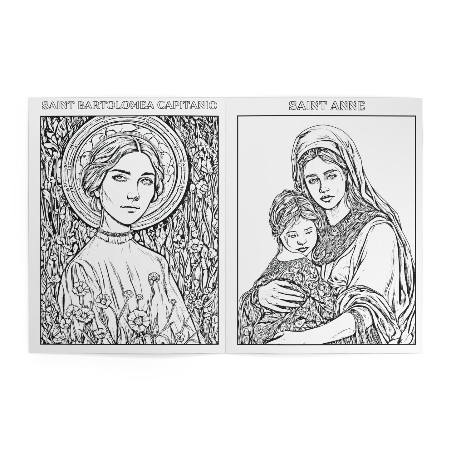 Catholic Saints Coloring Book for Kids | Christian Saint Coloring Pages | Homeschool Catholic Gift | Religious Coloring Book