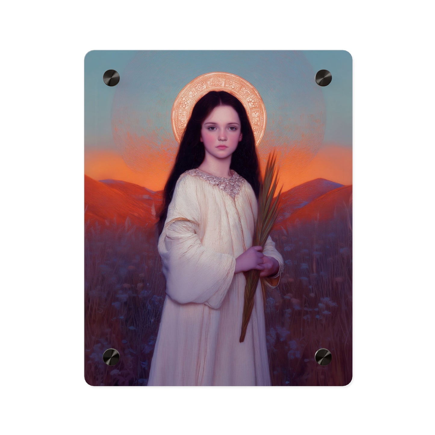 Saint Hope  Wall Art Panel - Ready to Hang Acrylic Print - Catholic Saint Art - Patron Saint Print - Martyr of the Church Art