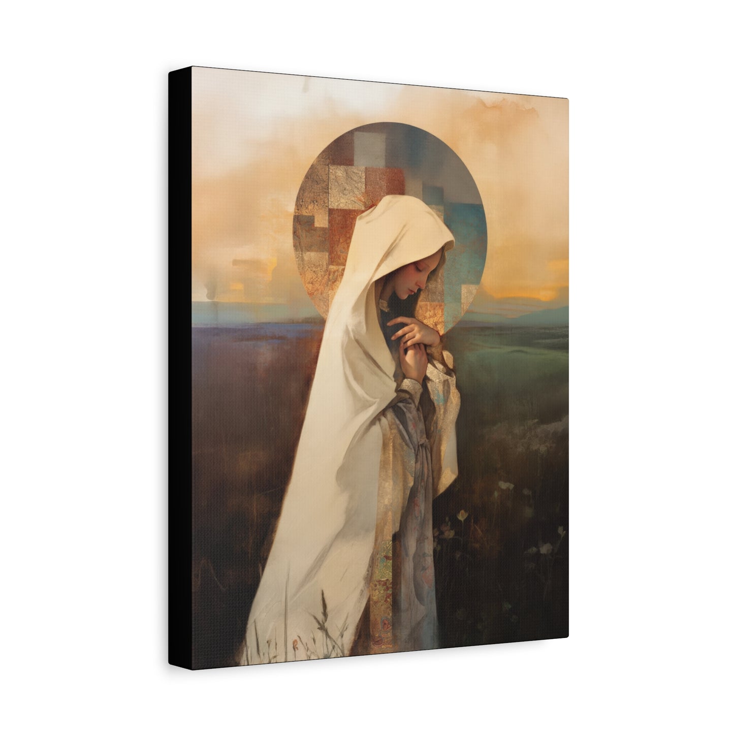 Our Lady of the Prairie - Multiple Sizes - Catholic Home art - Museum Wrapped Canvas - Sanctified Souls Print