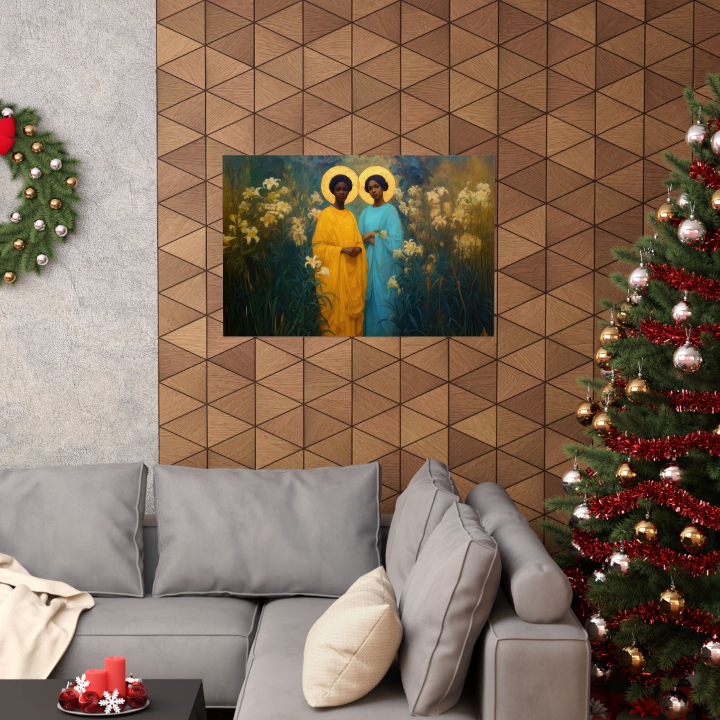 Saint Perpetua and Saint Felicity  - Sanctified Souls Print - Multiple Sizes - Premium Posters - Catholic Art - Christian Home Decor Artwork
