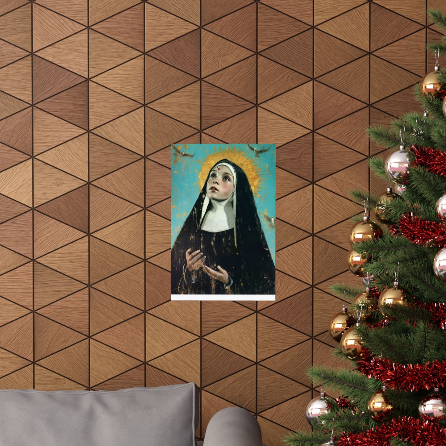 Saint Rita of Cascia - Sanctified Souls Print - Multiple Sizes - Premium Matte Vertical Posters