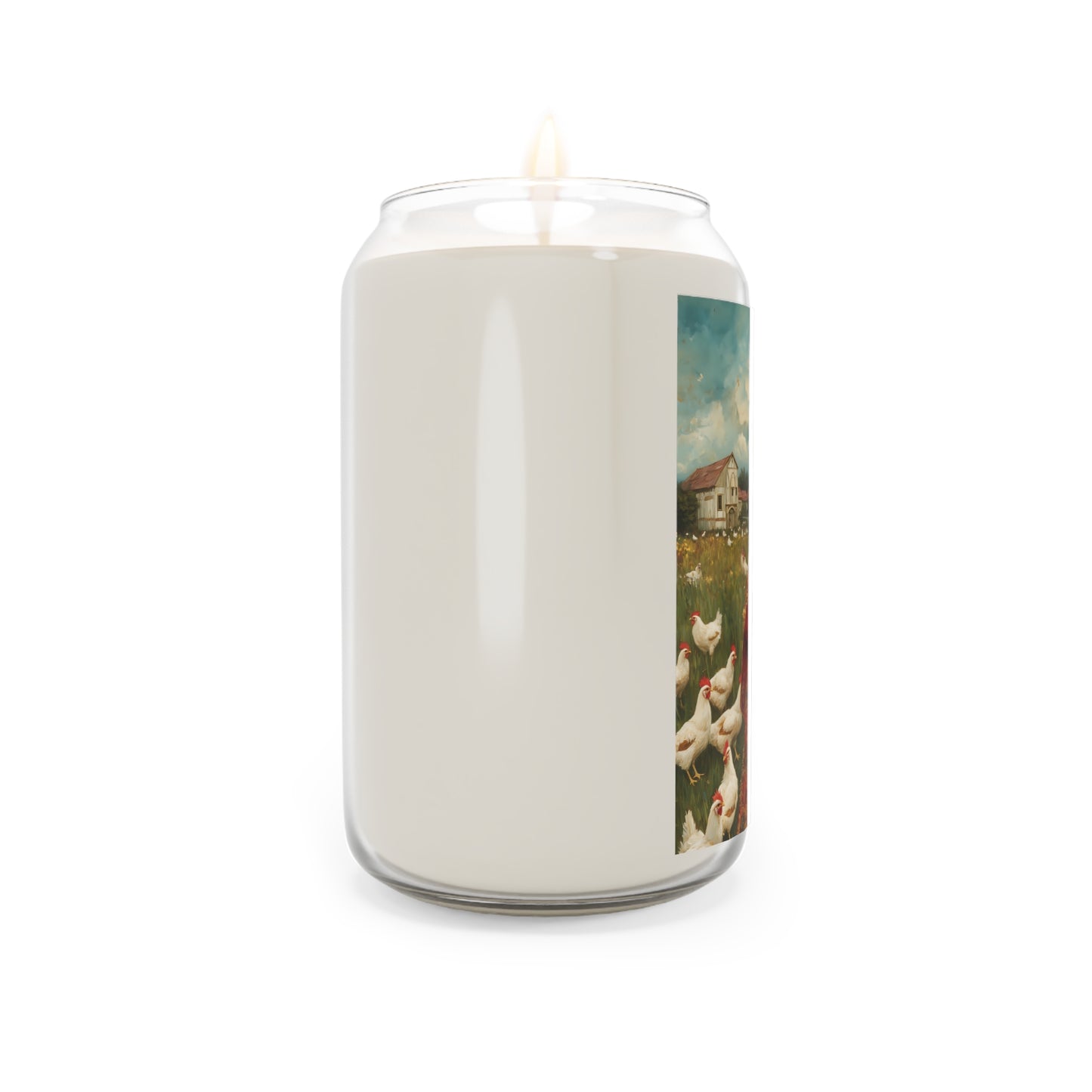 Our Lady of the Hens: Protector of the Humble Flock - Scented Prayer Candle, 13.75oz -  Candle - Catholic Art - prayer room Scented Candle