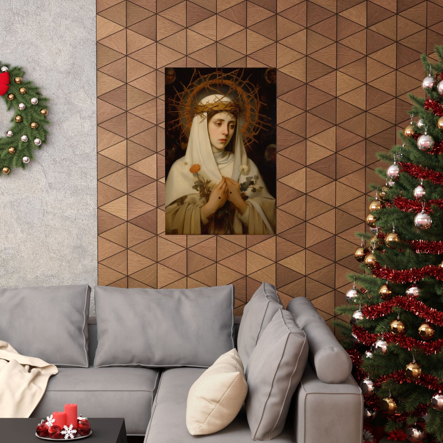 Saint Catherine of Siena - Sanctified Souls Print - Multiple Sizes - Premium Matte Vertical Posters - Catholic Saint Art