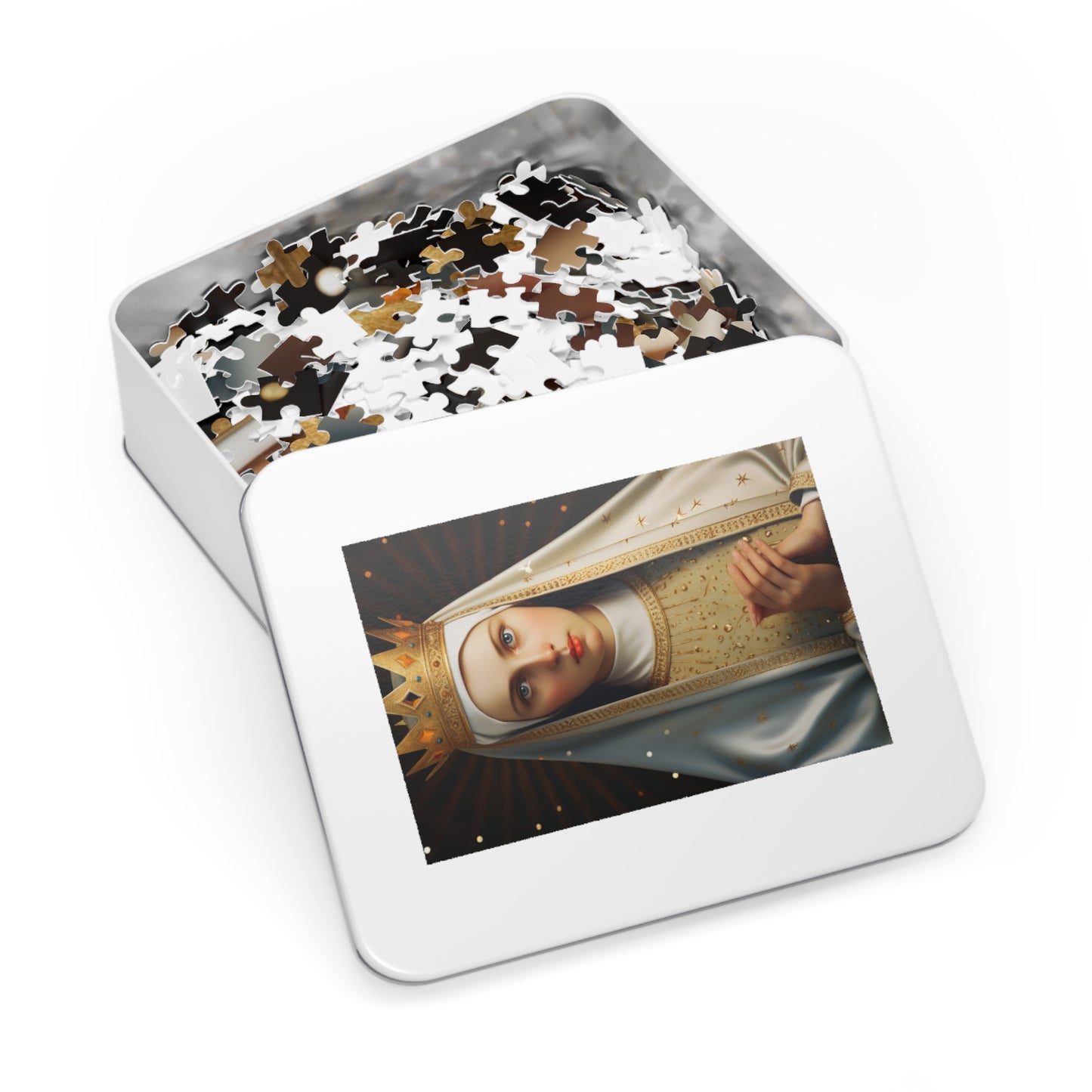 Saint Kinga of Poland - Puzzle and Keepsake Tin - Religious Jigsaw Puzzle (30, 110, 252, 500,1000-Piece) - Religious Puzzle