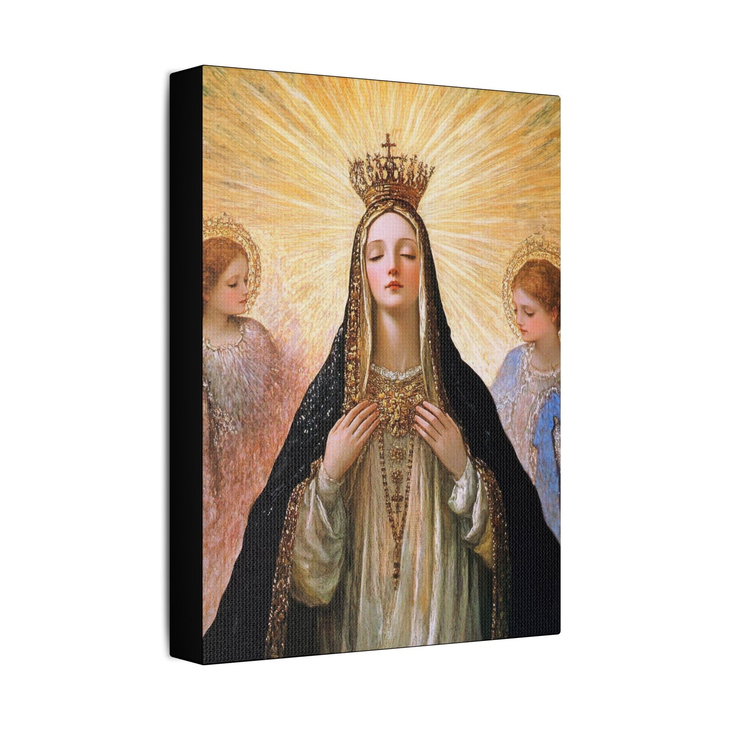 Divine Majesty: The Crowning of the Queen of Heaven - Gallery Wrapped Canvas - Print - Religious Art for your Home - Christian print