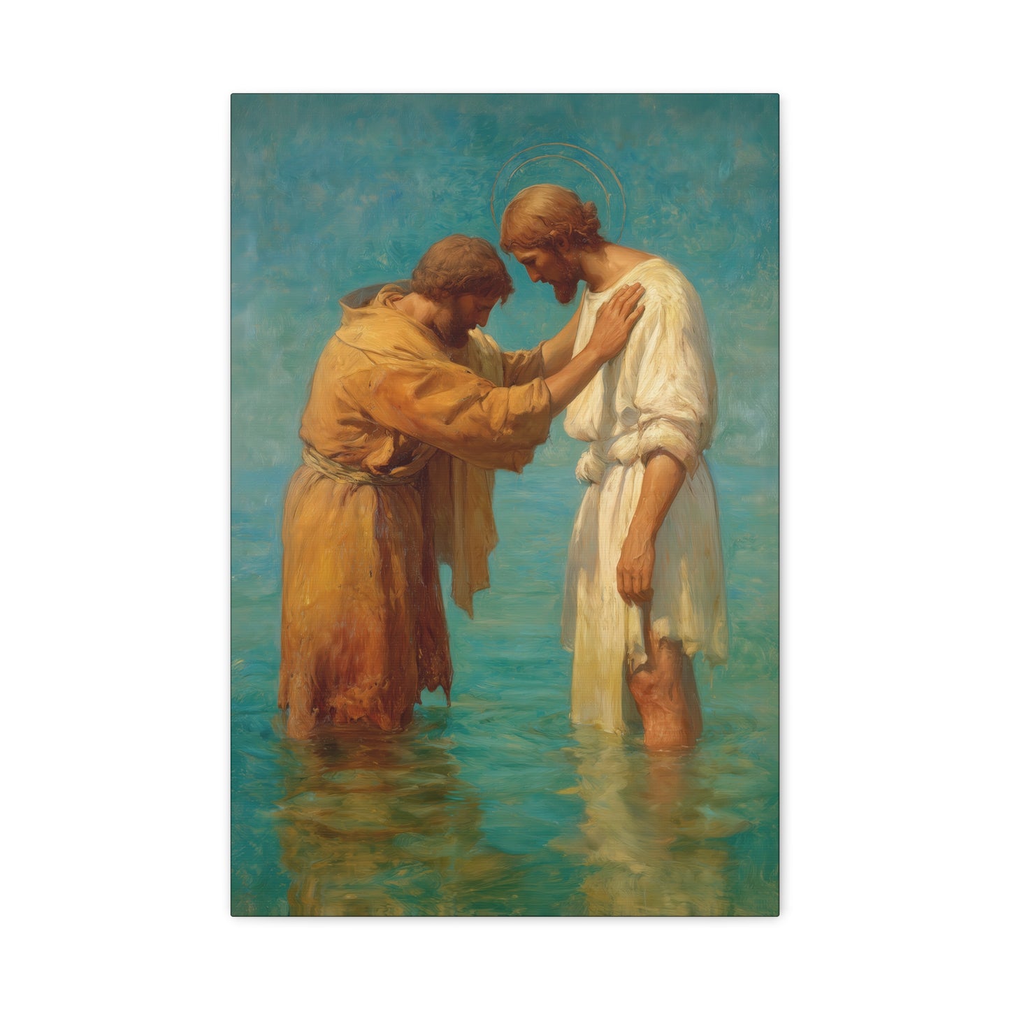 Saint John the Baptist, Servant of the Dawn - Museum Wrapped Canvas - Print - Religious Art for your Home - Christian print - Prayer Room