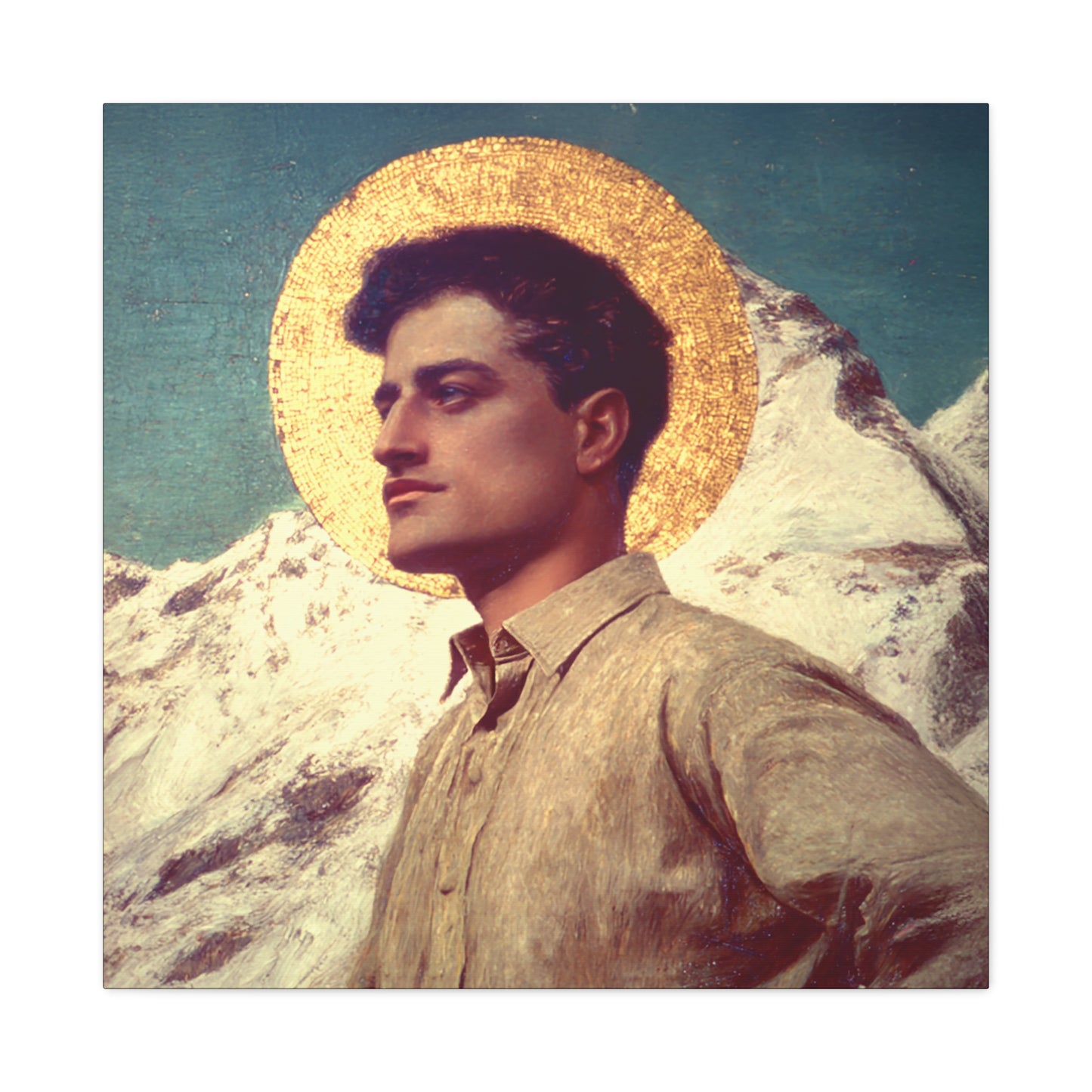 Saint Pier Giorgio Frassati -  Museum Wrapped Canvas - Sanctified Souls Print - Religious Art for your Home - Catholic Patron Saint Art