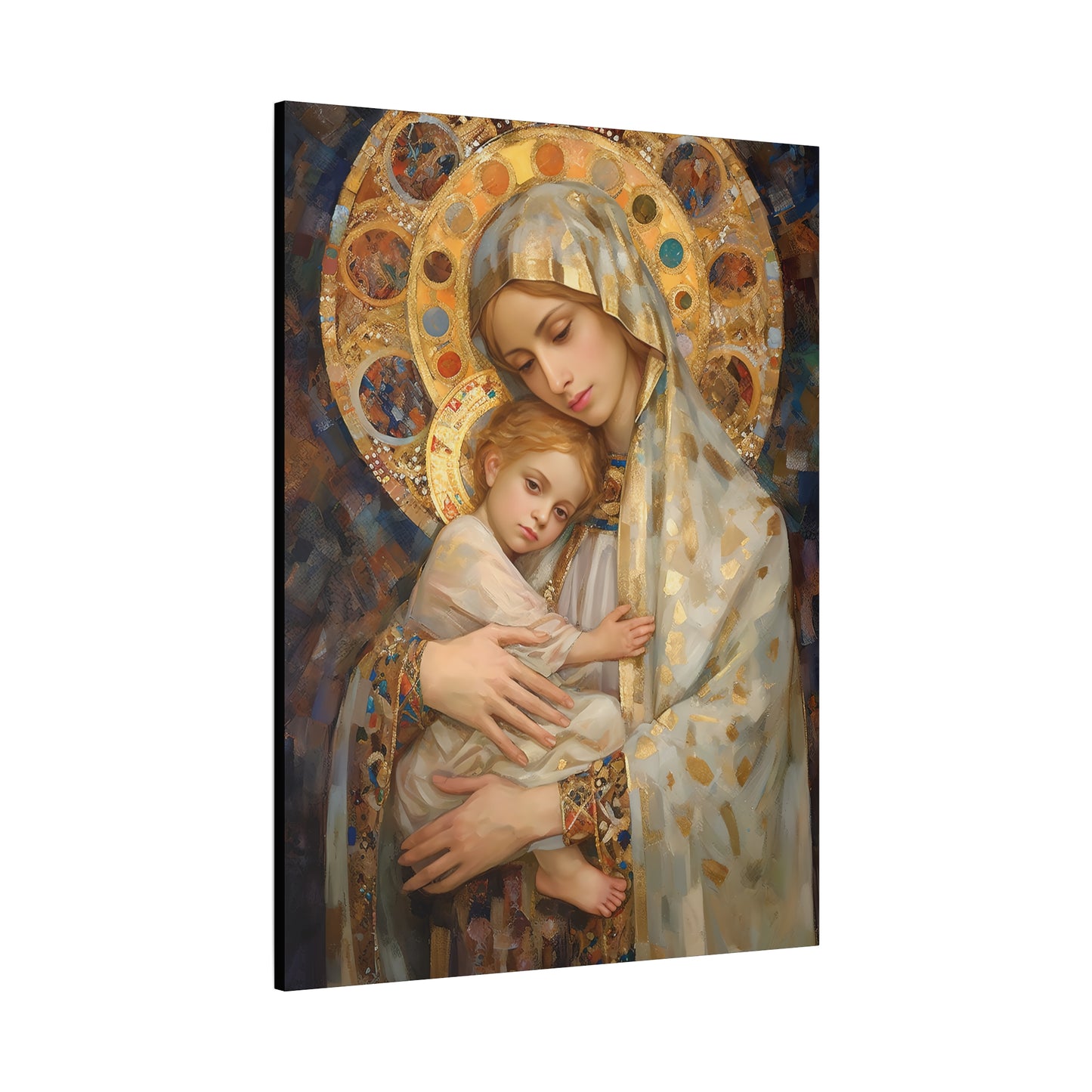 Madonna and Child - Gallery Wrapped Canvas - Sanctified Souls Print - Religious Art for your Home - The Virgin Mary and The Christ Child