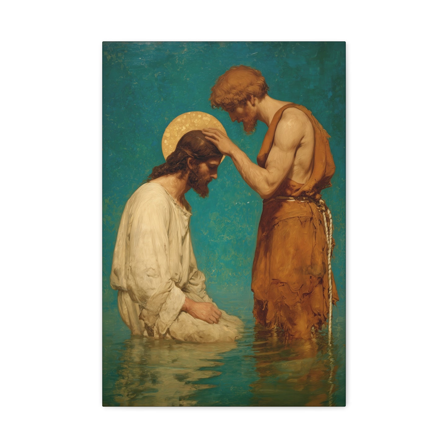 Saint John the Baptist, The Prophet and the Promise - Museum Wrapped Canvas - Print - Religious Art for your Home - Christian print