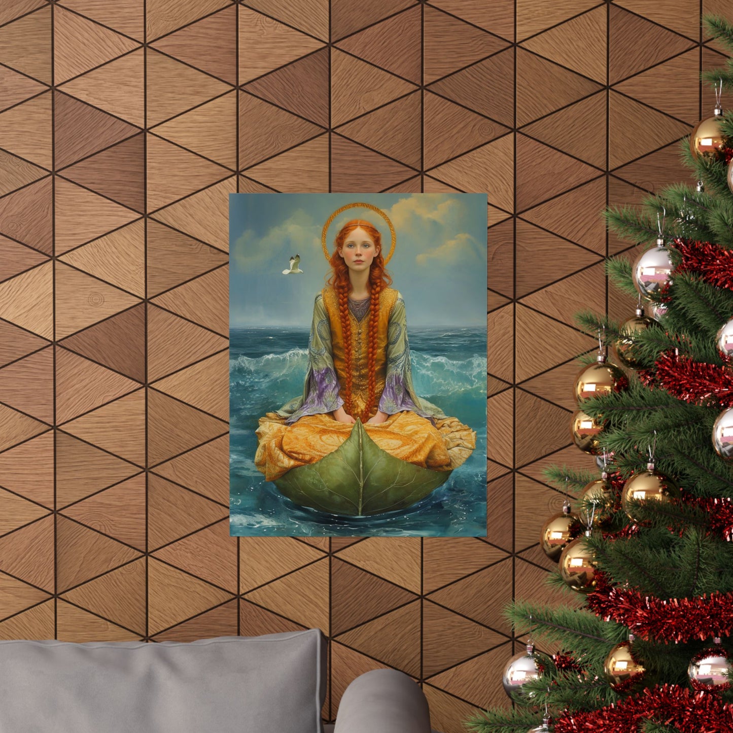 Saint Ia of Cornwall - Sanctified Souls Print - Multiple Sizes - Premium Matte Vertical Posters