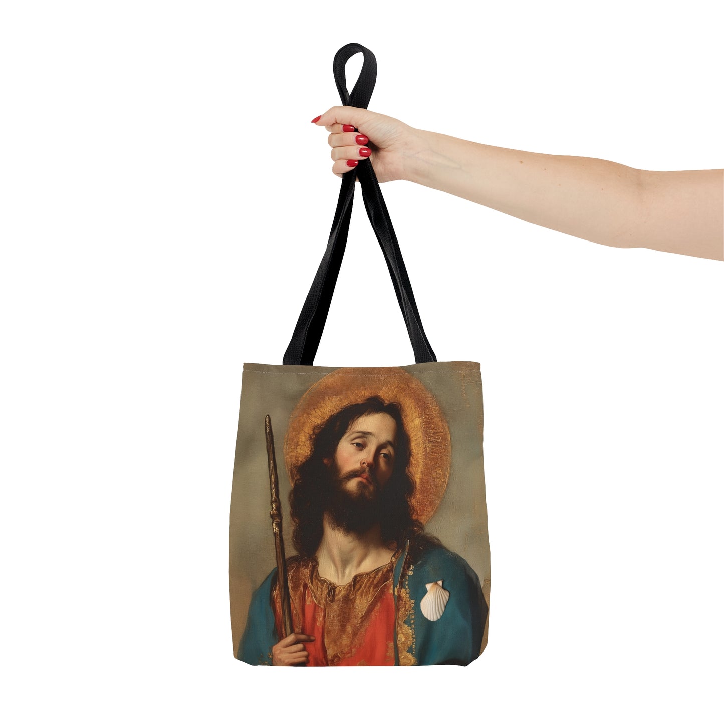 Saint James the Greater - Apostle Tote Bag - Large Medium Small Faith Art Bag - Catholic Faith Purse - Religious - Prayer Bag - Devotional