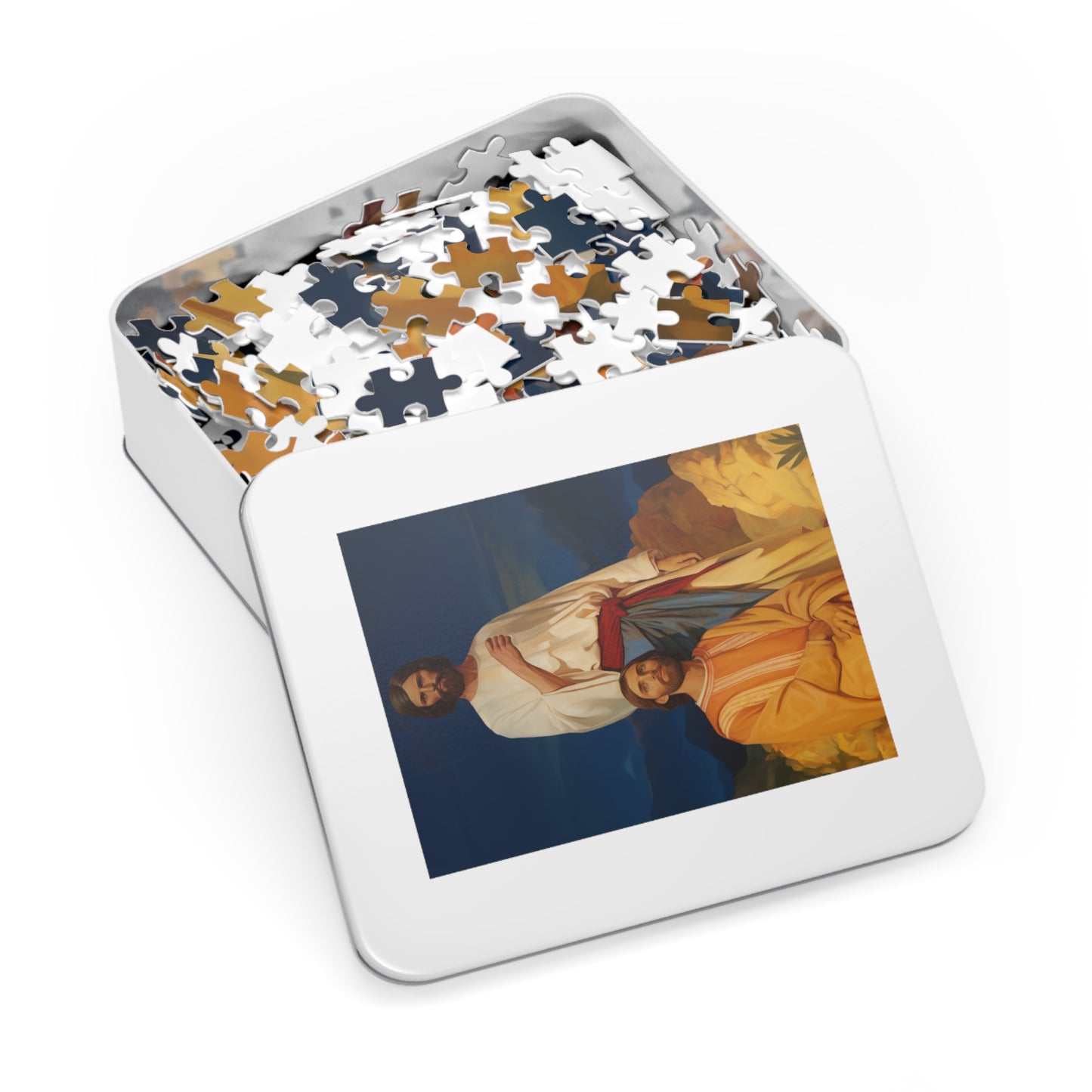 Saints James and John - Sons of Thunder - Puzzle and Keepsake Tin - Jigsaw Puzzle (30, 110, 252, 500,1000-Piece) - Religious Puzzle