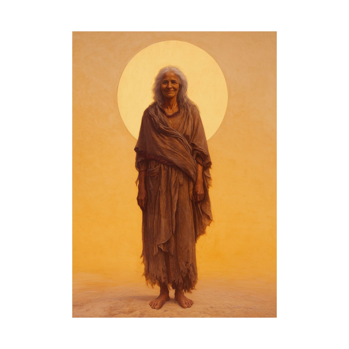 Saint Mary of Egypt - Desert Mother - Sanctified Souls Print - Multiple Sizes - Premium Matte Vertical Posters