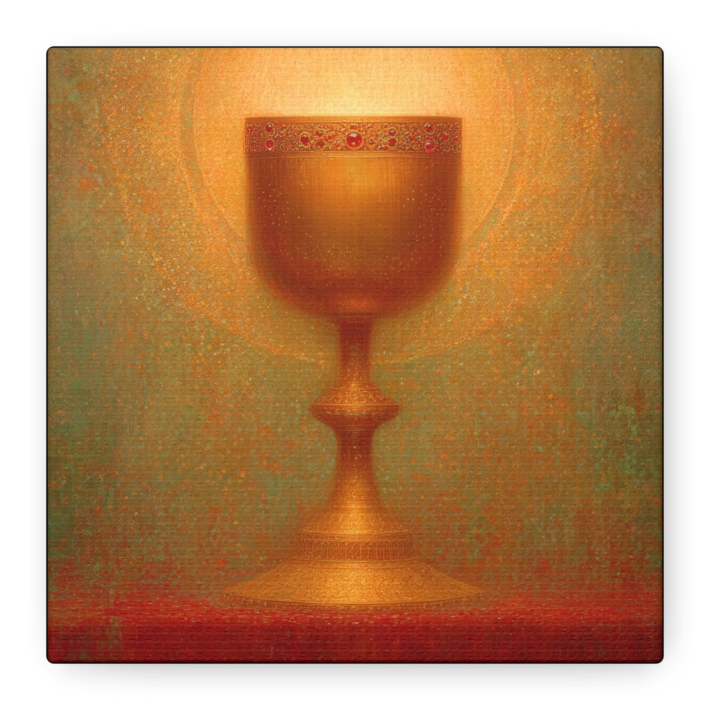Chalice of the Lamb, Light of the World - The Holy Grail - Gallery Wrapped Canvas - Print - Religious Art for your Home - Catholic Art