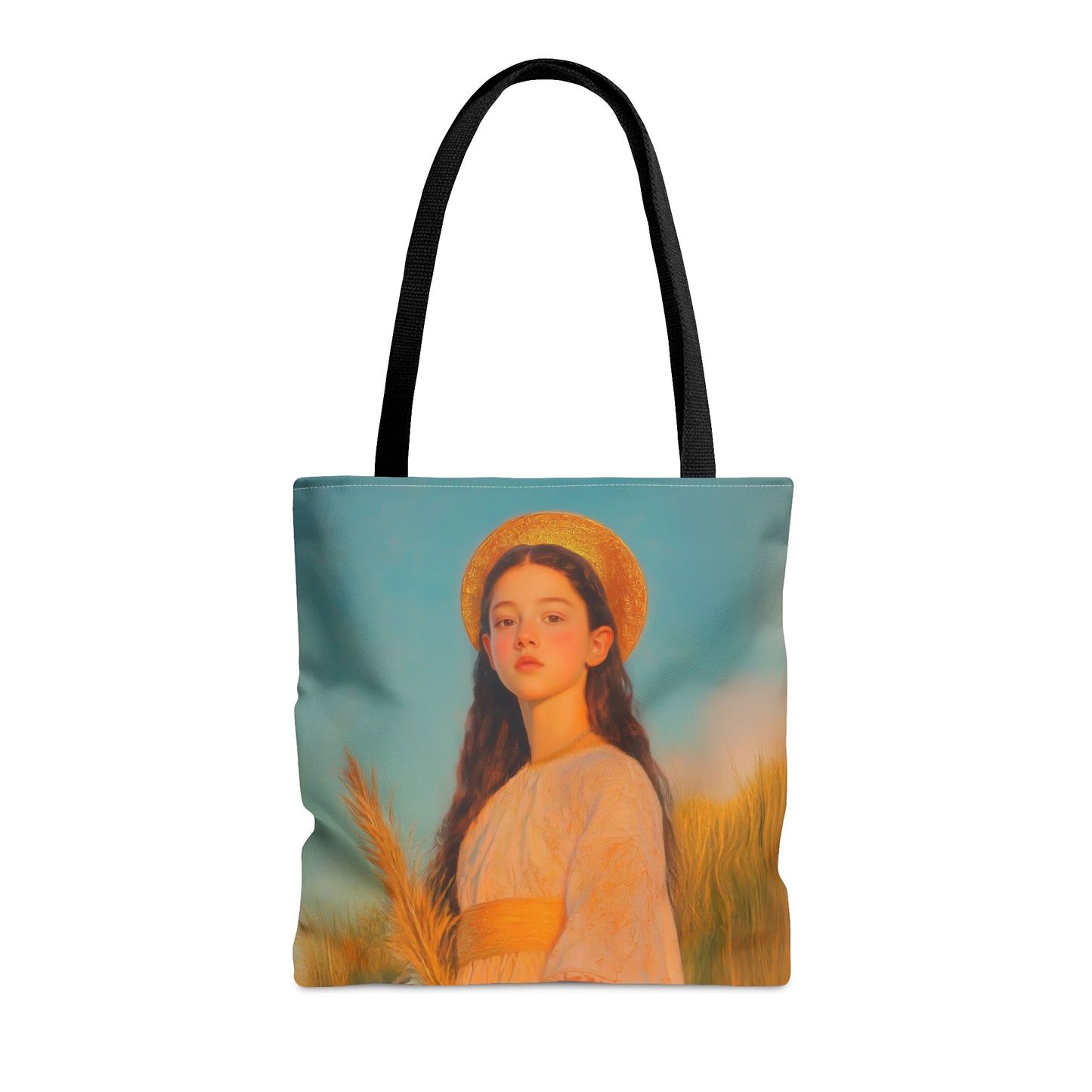 Saint Faith - Tote Bag - Large Medium Small Faith Art Bag - Bible Study Faith Purse - Double Sided Prayer Tote - Catholic Saint
