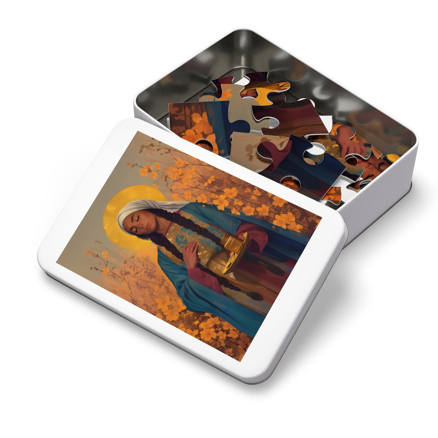 Saint Hermione of Ephesus - Puzzle & Keepsake Tin - Religious Jigsaw Puzzle (30, 110, 252, 500,1000-Piece)