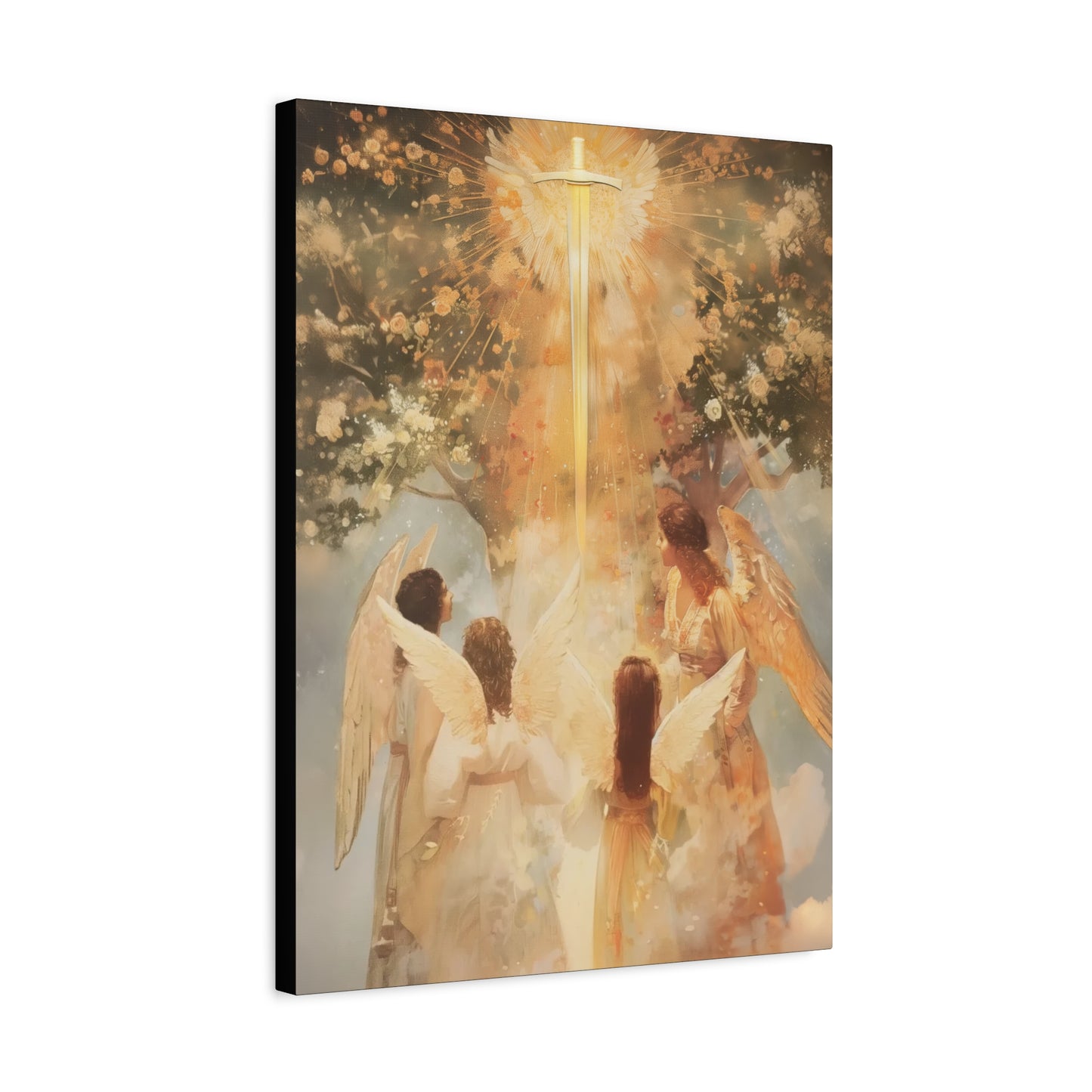 The Watchers of the First Dawn - Guardians of Eden - Gallery Wrapped Canvas - Print - Religious Art for your Home - Catholic Art