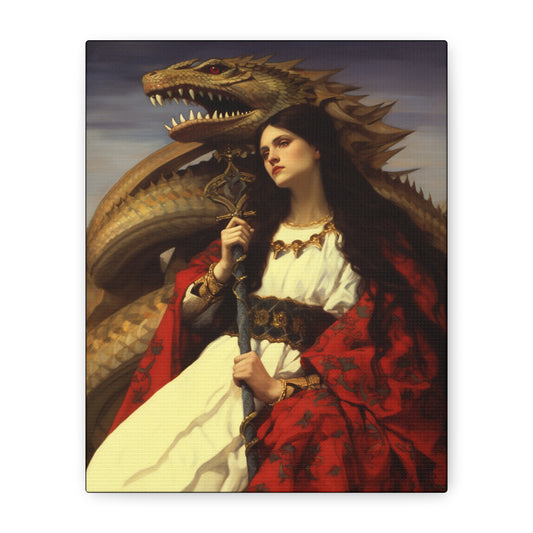 Saint Martha of Bethany Canvas Print - Multiple Sizes - Catholic Home art - Museum Wrapped Canvas - Sanctified Souls Print