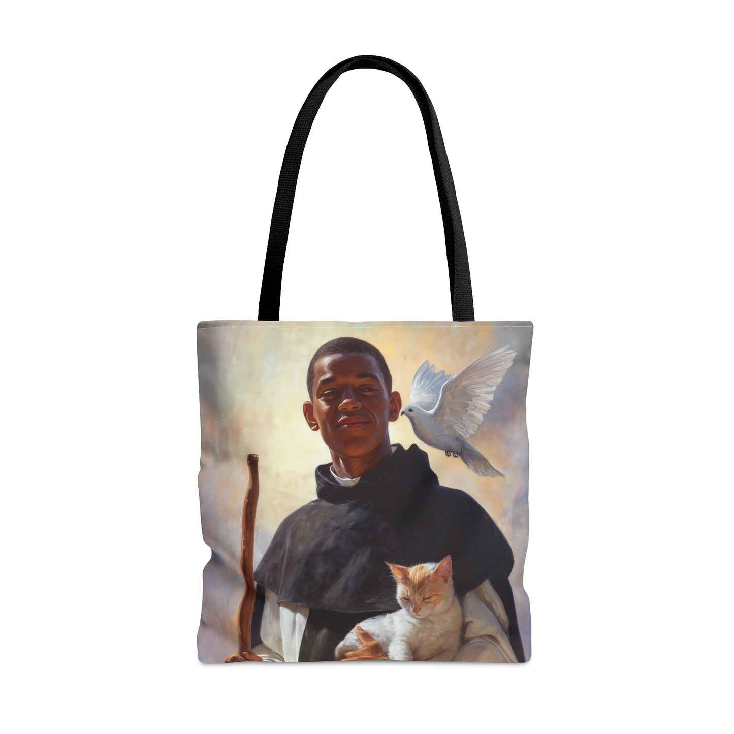 Saint Martin de Porres - Tote Bag - Large Medium Small Faith Art Bag - Catholic Faith Purse