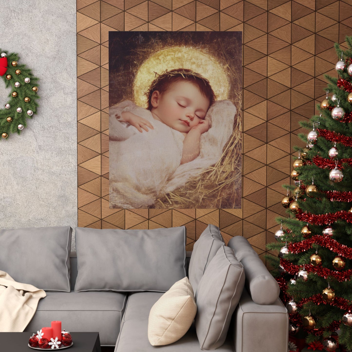 The Christ Child Born Into the Quiet of the World - Sanctified Souls Print - Multiple Sizes - Premium Matte Vertical Posters