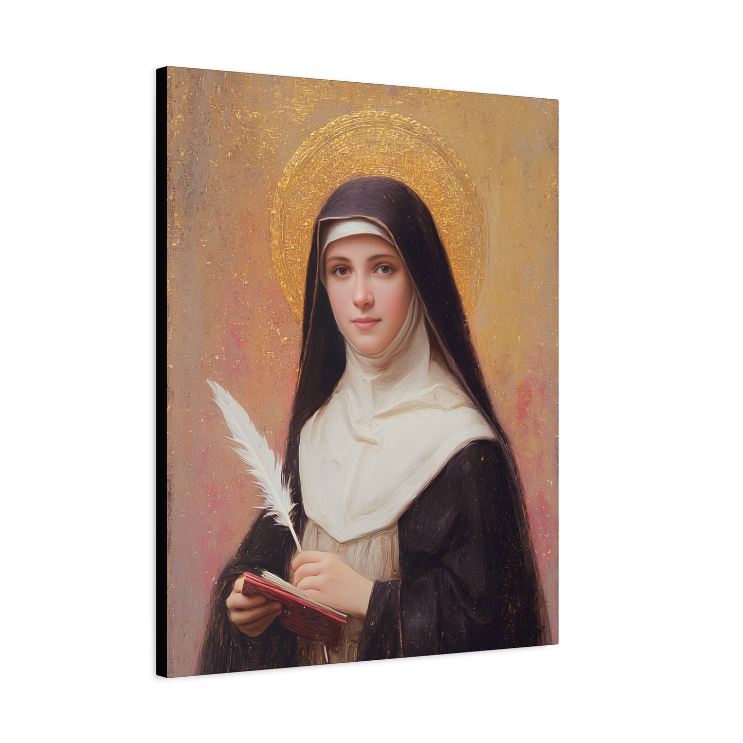 Saint Mechtildis / Mechtide of Hefta / Mechthild of Hackeborn - Gallery Wrapped Canvas - Print - Religious Art for your Home - Catholic Art