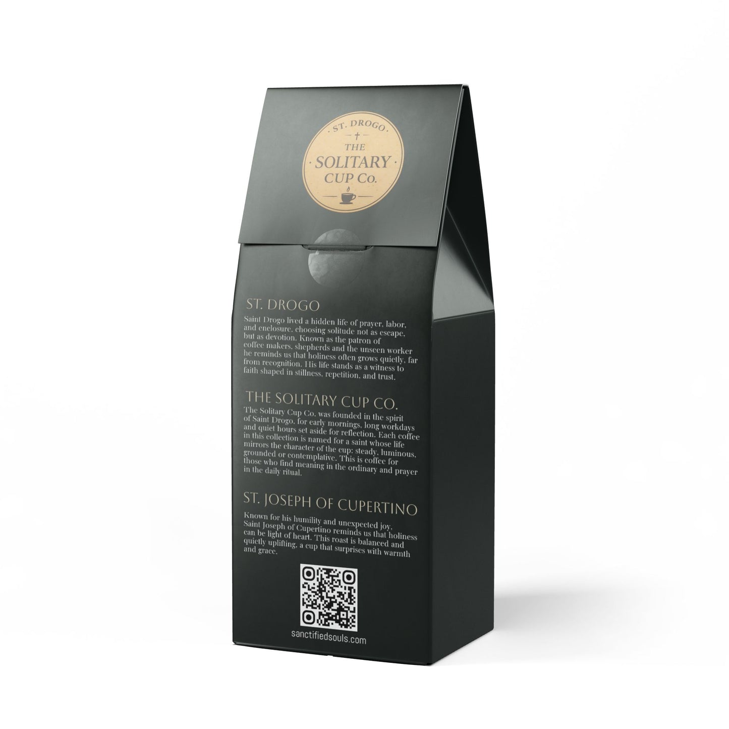 St. Joseph of Cupertino - Lifted Spirit Roast (Medium Roast) - St. Drogo - The Solitary Cup Co. - Artisan Catholic Saint Inspired Coffee - 12 oz.