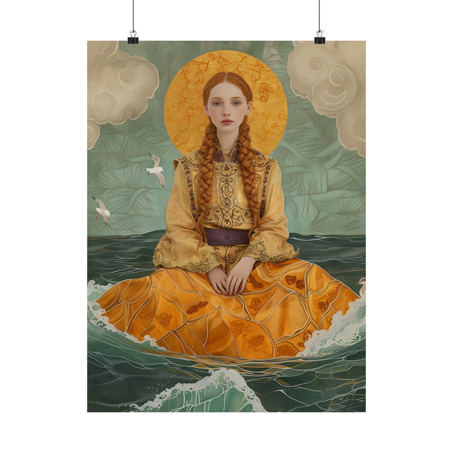 Saint Ia of Cornwall - Sanctified Souls Print - Multiple Sizes - Premium Matte Vertical Posters