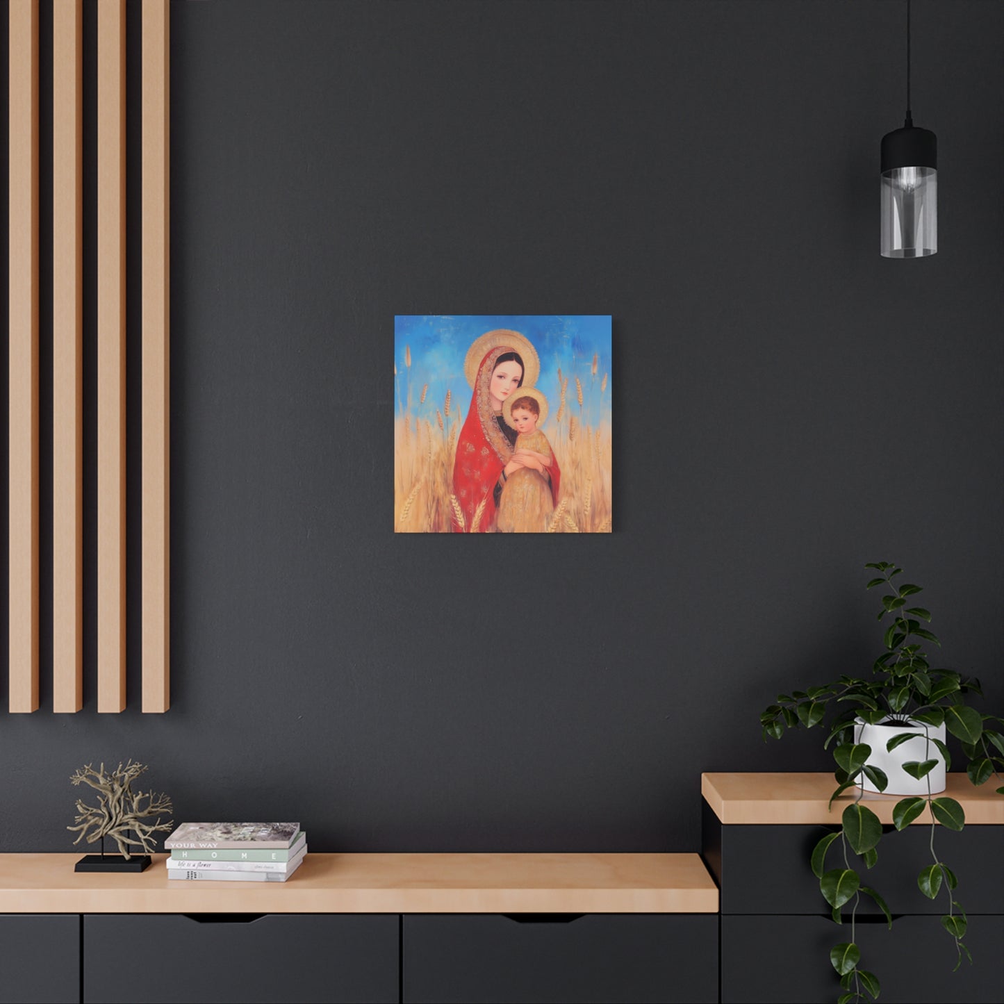 Our Lady of the Harvest  - Multiple Sizes - Catholic Home art - Museum Wrapped Canvas - Sanctified Souls Print
