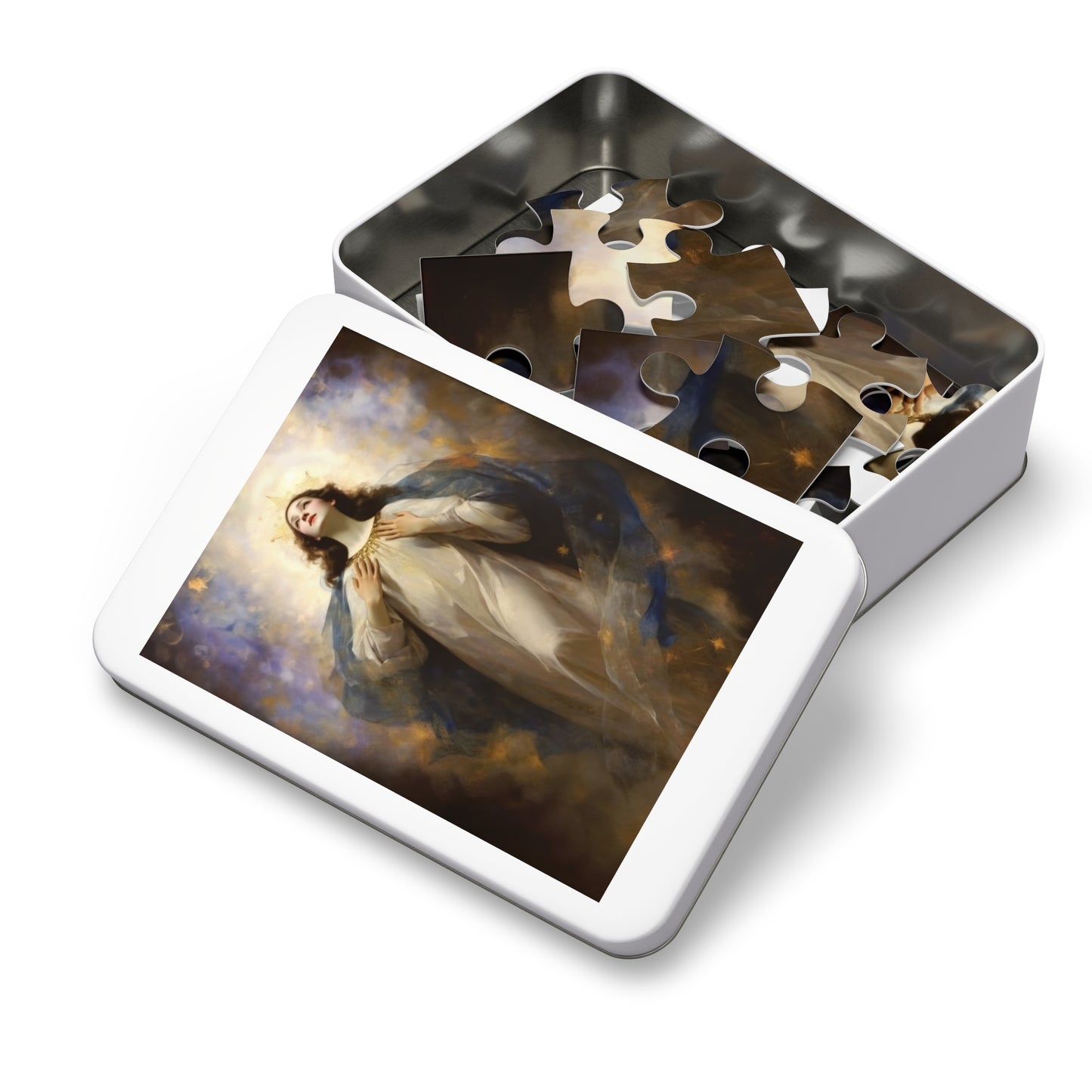 The Assumption of Mary - Puzzle and Keepsake Tin - Religious Jigsaw Puzzle (30, 110, 252, 500,1000-Piece) - Religious Puzzle